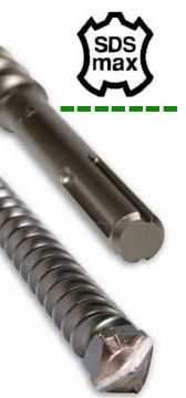 DRILL BIT - MASONRY - HAMMER - SDS-MAX<br><b>1-1/2 x 36 (QUAD TIP) Large TE Series Hammer Bit