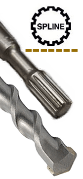 DRILL BIT - MASONRY - HAMMER - SPLINE<br><b>1-1/2 x 18 Spline Drive Hammer Bit