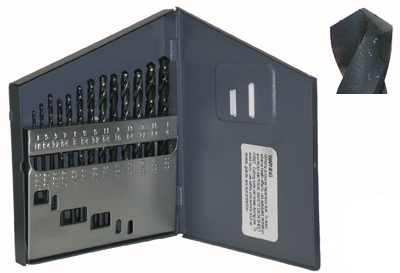 DRILL BIT - METAL CUTTING - JOBBER<br><font size=3><b>13 pc 118° Index Drill Bit Set