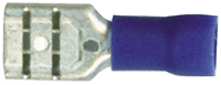 CONNECTOR - CRIMP - DISCONNECT - VINYL<br><font size=3><b>16-14 Blue Vinyl Female .250 (1,000)