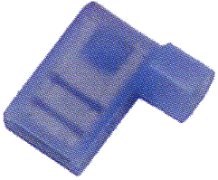 CONNECTOR - CRIMP - DISCONNECT - NYLON <br><font size=3><b>16-14 Blue Nyl FLAG Female .250 (1,000)