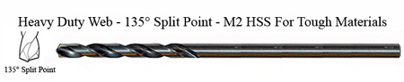 DRILL BIT - METAL CUTTING - EXTENSION<br><font size=3><b>7/32 x 6