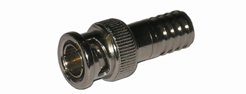 CONNECTOR - COAX - BNC<br><font size=3><b>RG-59 1 Piece Crimp-On BNC Connector Male Plug (75 ohm)