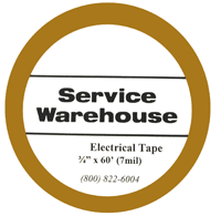 TAPE -  ELECTRICAL - COLOR ID <br><font size=3><b>3/4 x 60' Brown Electrical Tape (ea)