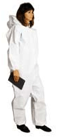SAFETY - APPAREL - COVERALL<br><font size=3><b>XL White Std.  LK Disposable Coverall (25 pk)