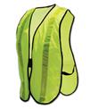 SAFETY - APPAREL - VEST<br><font size=3><b>(One Size) Economy Lime Green Safety Vest w/Ref. Stripe