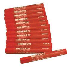 TOOL - LAYOUT - ROOFING CRAYON<br><font size=3><b>RED Dixon Roofing/Lumber Crayon