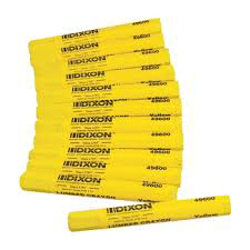 TOOL - LAYOUT - ROOFING CRAYON<br><font size=3><b>YELLOW Dixon Roofing/Lumber Crayon