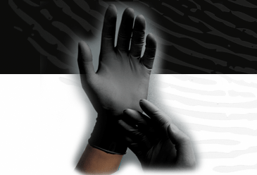 SAFETY - APPAREL - GLOVES - DISPOSABLE<br><b>Latex 6 mil Textured-Black (100)