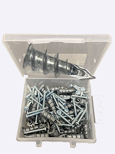 ANCHOR - EZ -Mini METAL - KIT<br><font size=3><b>Mini Metal EZ Anchor Kit w/Scrw (50)