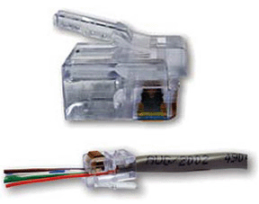 PLUG & JACK - DATACOM - PLUGS<br><font size= 3><b>RJ11/RJ12 EZ Smart Plug (ea)