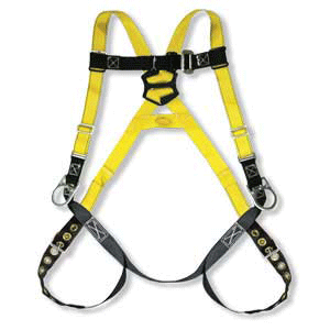 SAFETY - FALL PROTECTION HARNESS<br><font size=3><b>(S-L) Universal HUV w/2 Side D's, TB Legs