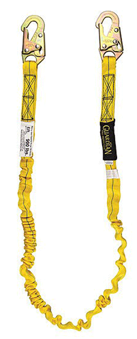 SAFETY - FALL PROTECTION LANYARD<br><font size=3><b>6' Single Leg Shock Absorbing