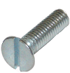 flat head slotted machine screws