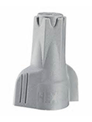 CONNECTOR - SPLICE - SCREW-ON - WingGuard<br><font size=3><b>18-8 Grey Wing Connector (1,000)