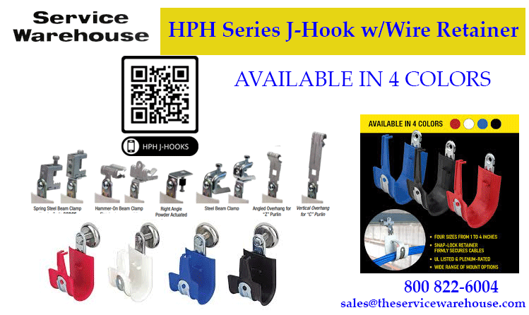 HPH Series J-HOOKs in 4 colors