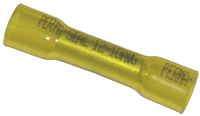 CONNECTOR - CRIMP - BUTT - HEAT SHRINK <br><font size=3><b>12-10 Yellow NYAX Butt Conn (1000)