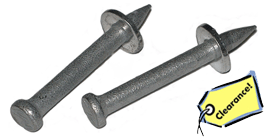 Item Discontinued by Manufacturer<br><font size=3><b>1/4 x 1 Hammer Drive Pins (100)