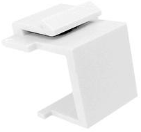 PLUG & JACK - DATACOM - KEYSTONE INSERT<br><font size= 3><b>White Blank Keystone Plug (ea)