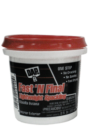 ADHESIVES & SEALANTS - DAP<br><font size=3><b>1/2 Pint DAP® Fast 'n Final Lightweight Spackle