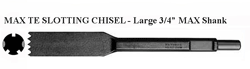 DRILL BIT - MASONRY - HAMMER - CHISEL<br><font size=3><b>1  X 12 (MAX TE) Slotting Chisel (ea)