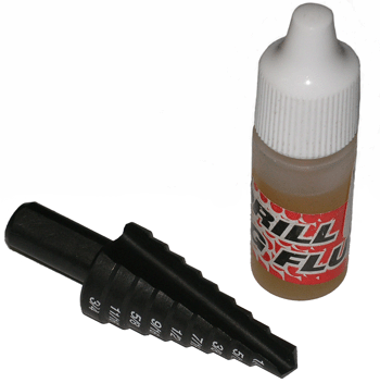 DRILL BIT - MULTI STEP - DOUBLE FLUTE<br><b>Discontinued see HMB1434T <br>1/4 - 3/4  (9 Step) Multi-
