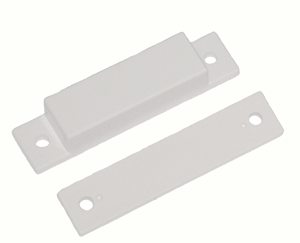 CONTACT - SURFACE MT<br><b>White 2-1/2D x 1/2L x 1/2H Encased Ceramic Magnet Only