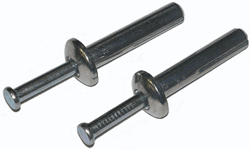 ANCHOR - NAIL DRIVE - METAL<br><font size=3><b>3/16 x 7/8 Metal Ro Hd Nail Drive Anchor (100)