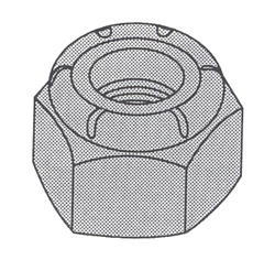 SCREWS - NUTS & WASH - NUTS - LOCK - NYLOC<br><font size=2><b>10-24 Nyloc Lock Nut (3,000)