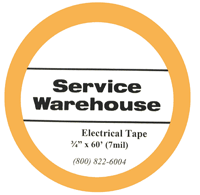 TAPE -  ELECTRICAL - COLOR ID <br><font size=3><b>3/4 x 60' Orange Electrical Tape (ea)