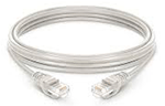 PLUG & JACK - DATACOM - CORD <br><font size= 3><b>5' CAT 6 (White)  Patch Cord