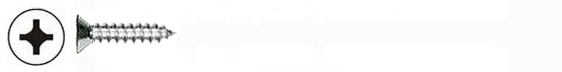 SCREWS - SHEET METAL - PHIL FLAT<br><font size=3><b>4 x 1/2 Flat HD Phil Drive SMS (100)