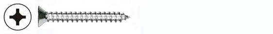 SCREWS - SHEET METAL - PHIL FLAT<br><font size=3><b>6 x 1 Flat HD Phil Drive SMS (100)