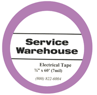 TAPE -  ELECTRICAL - COLOR ID <br><font size=3><b>3/4 x 60' Purple Electrical Tape (ea)
