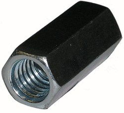 SCREWS - NUTS & WASH - NUTS - ROD COUPLINGS<br><font size=3><b>3/8-16 Rod Coupling Nuts (100)