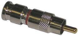 CONNECTOR - COAX - RCA<br><font size=3><b>RG-59 SuperLok Compression RCA Connector