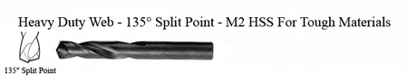 DRILL BIT-METAL CUTTING - STUBBY<br><font size=3><b>13/23 x 3-5/16