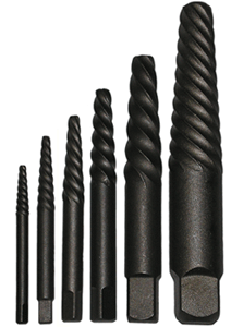 6 pc Spiral Flute Screw Extractor Set (Each)