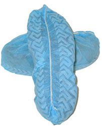SAFETY - APPAREL - SHOE COVER<br><font size=3><b>2XL Blue Polypro Cloth Non-Skid Shoe Cover (300 pk)