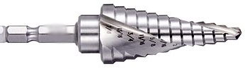 DRILL BIT-MULTI STEP-SIDEWINDER<br><font size=3><b>7/16 - 1-1/8