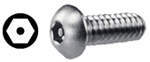 tamper resistant hex socket with pin machine screws botton head