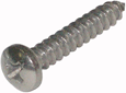 SCREWS - SHEET METAL - PHIL PAN SS<br><font size=3><b>6 x 1 S/Steel Phil Pan SMS (100)