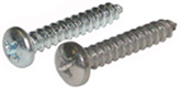 Phillips drive pan head sheet metal screws