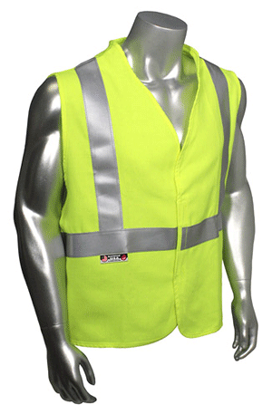 SAFETY - APPAREL - VEST - ARC FLASH<br><font size=3><b>(2XL) Class-2 Lime Green NFPA 70E w/Reflectiv