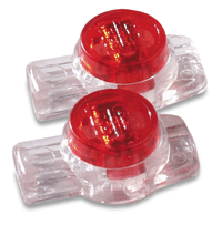 CONNECTOR - SPLICE - IDC w/GEL <br><font size=3><b>19-26 Red UR 2-3 Wire IDC (100)