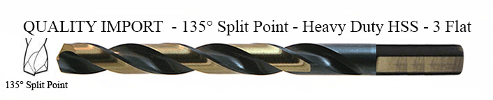 DRILL BIT - METAL CUTTING -JOBBER<br><b><font size=2>15/32 HSPD 135 Drill Bit 