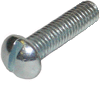 SCREWS - MACHINE - SLOTTED - ROUND HD<br><font size= 3><b>3/8-16 x 1 Slotted Ro HD MS (1,000)