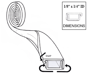 WIRE RACEWAY - MINI CHANNEL<br><b>White 1/4