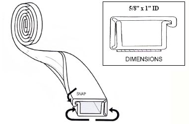 WIRE RACEWAY - MINI CHANNEL<br><font size=3><b>White 1