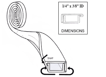 WIRE RACEWAY - MINI CHANNEL<br><b>Beige 3/8